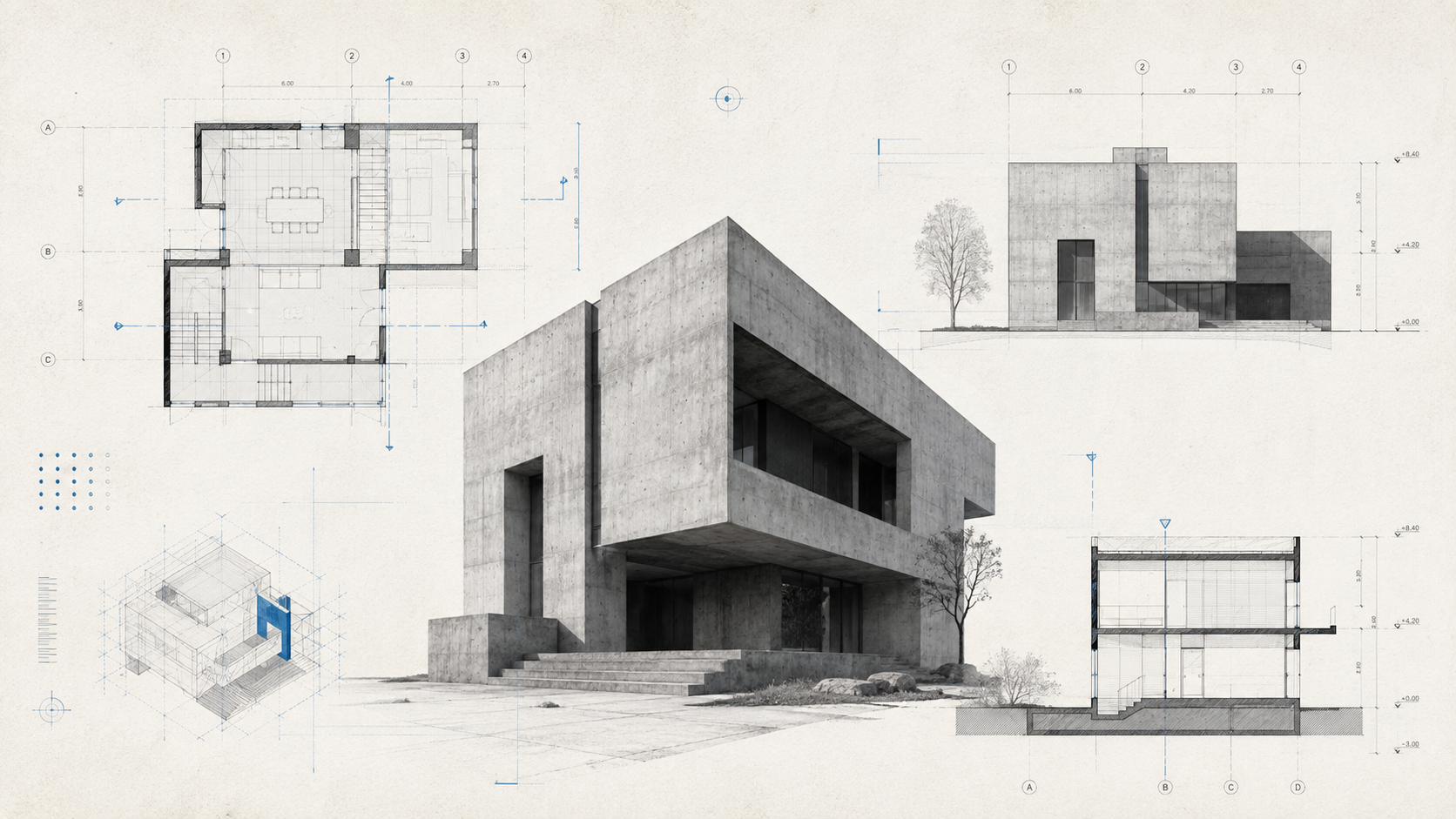 What Is an Architectural Blueprint? Plans, Sections &amp; Elevations Explained