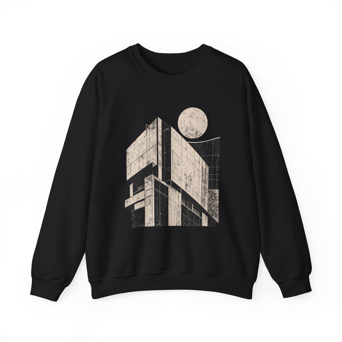 Brutalist Architecture Sweatshirt – Vintage Building Graphic Crewneck