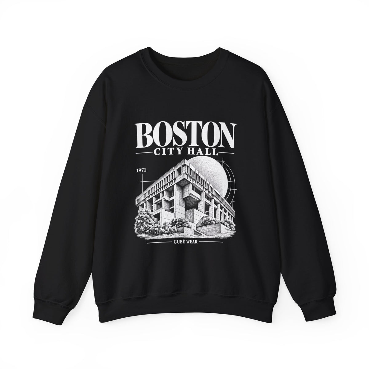 Boston City Hall Brutalist Architecture Crewneck Sweatshirt