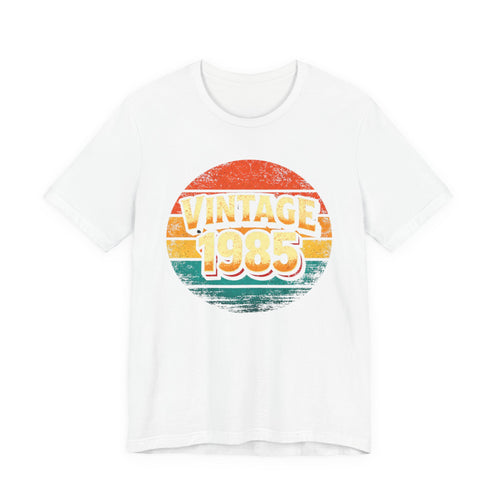 Vintage 1985 Retro Striped Tee