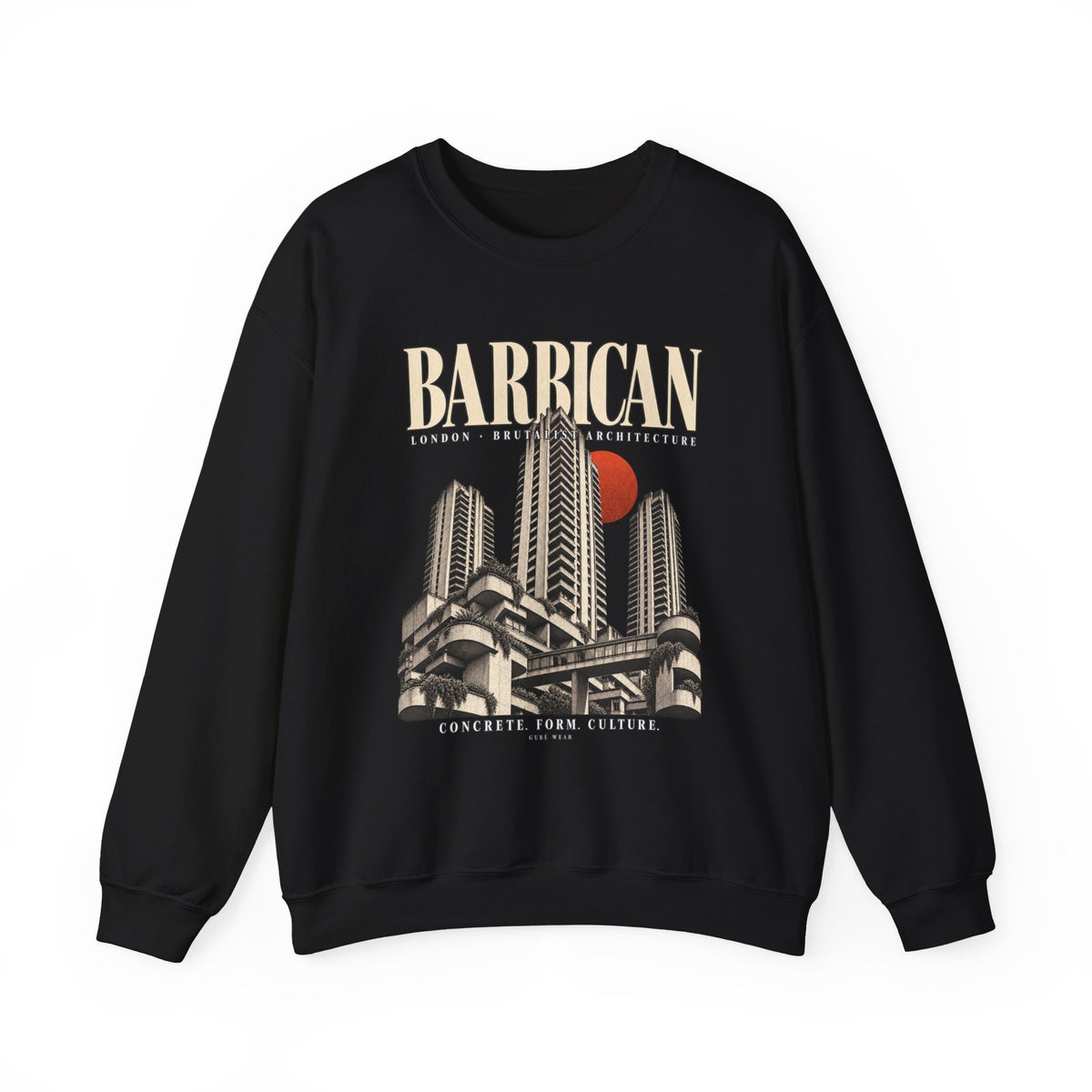 Barbican Concrete Noir Crewneck Sweatshirt