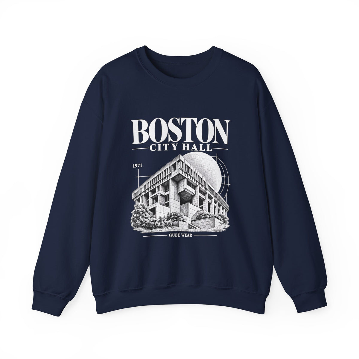 Boston City Hall Brutalist Architecture Crewneck Sweatshirt