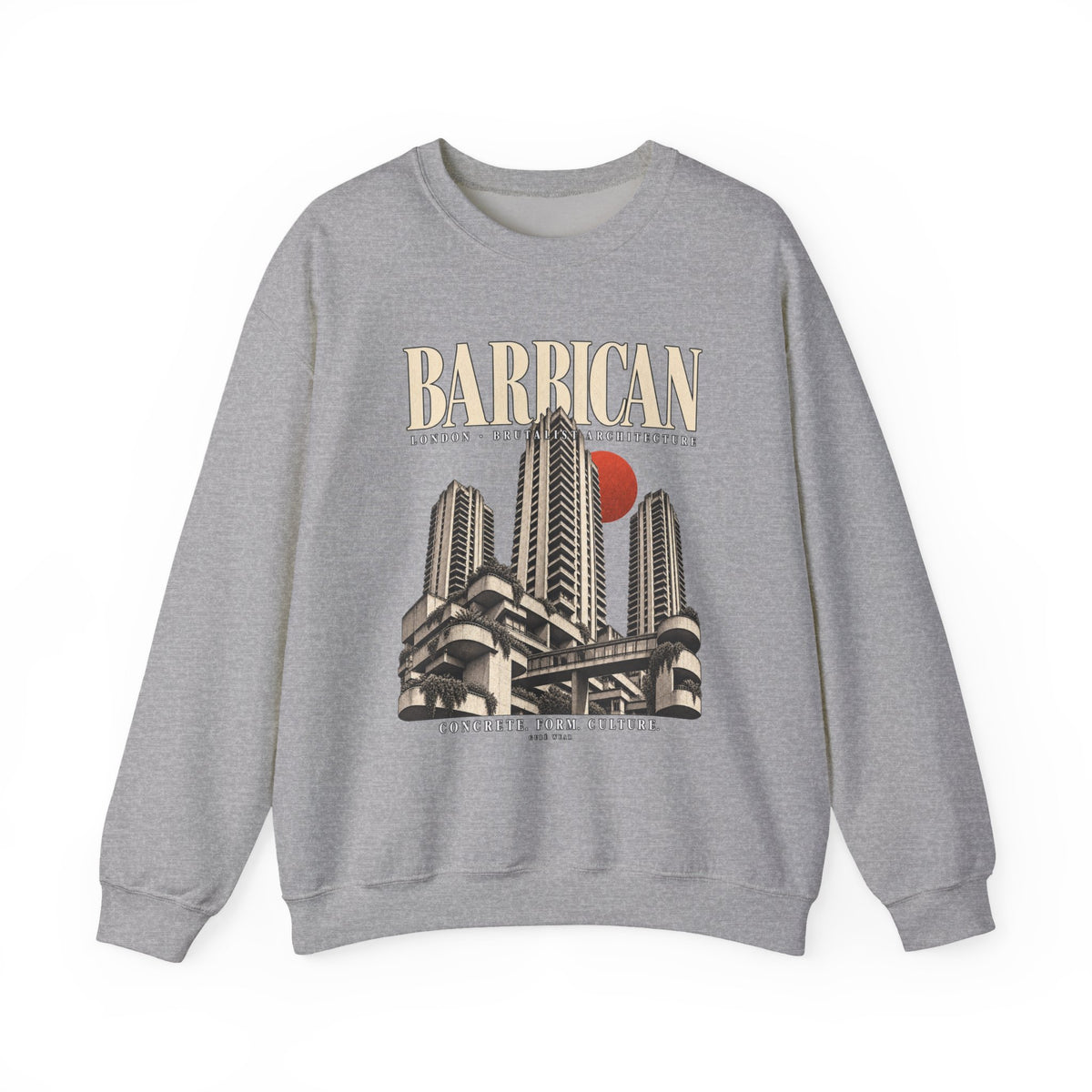 Barbican Concrete Noir Crewneck Sweatshirt