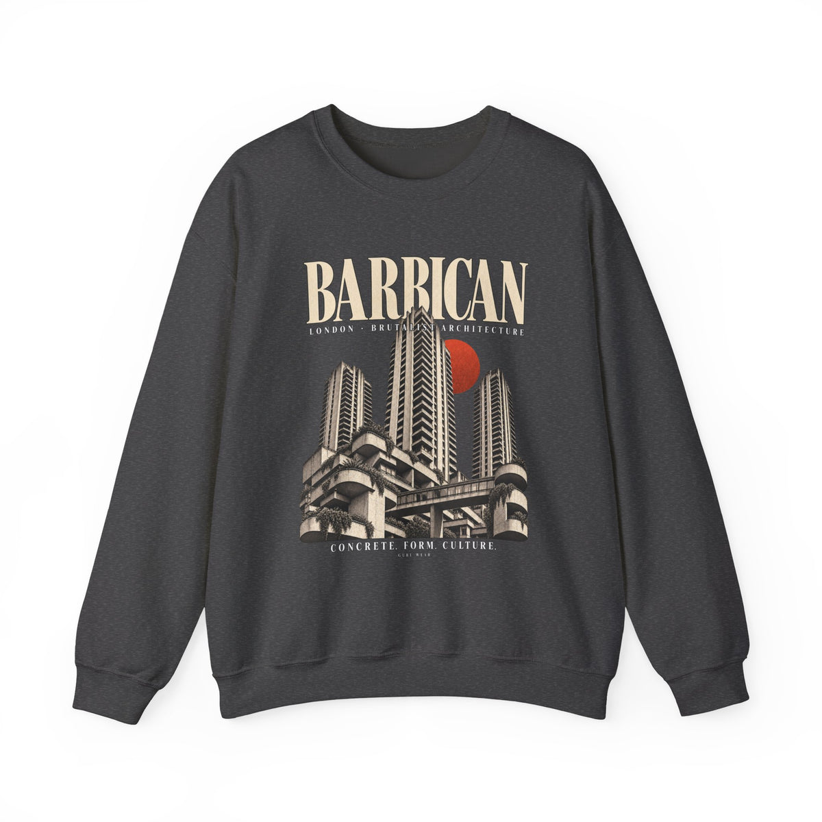 Barbican Concrete Noir Crewneck Sweatshirt