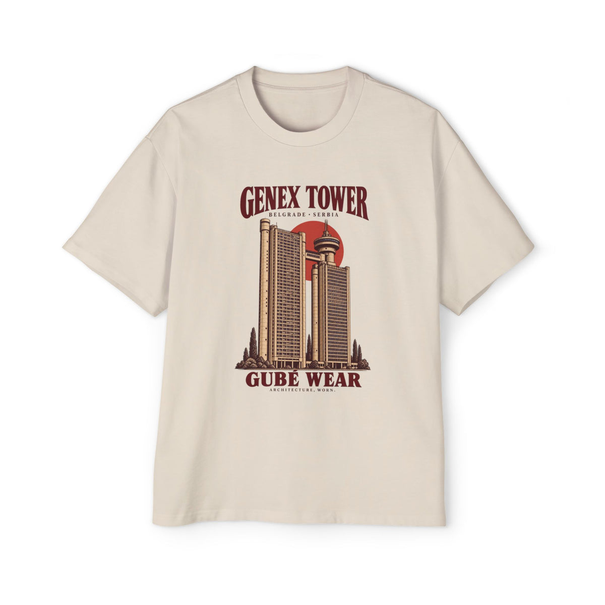 Genex Tower Brutalist T-Shirt – Vintage Belgrade