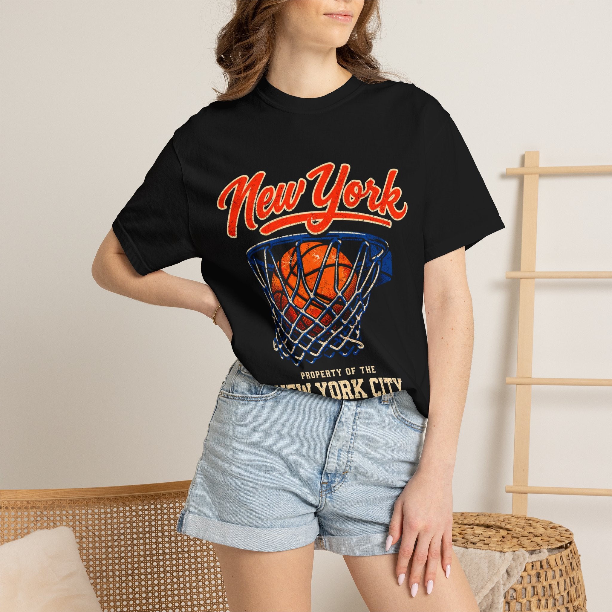 New York Basketball T-Shirt — Vintage City Hoop Graphic Tee