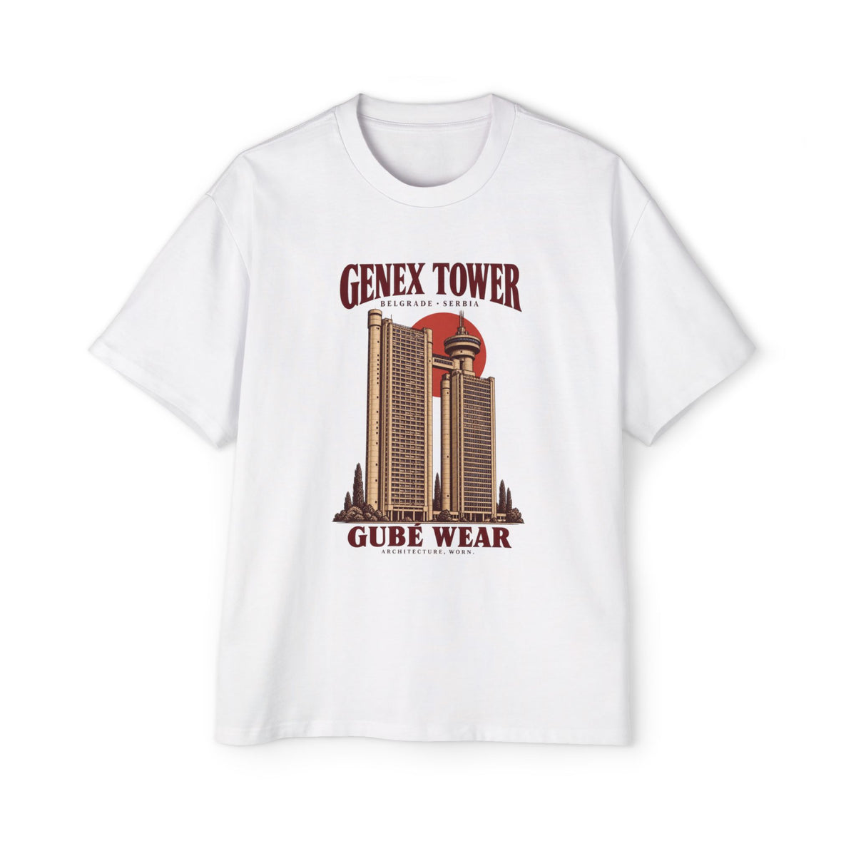 Genex Tower Brutalist T-Shirt – Vintage Belgrade