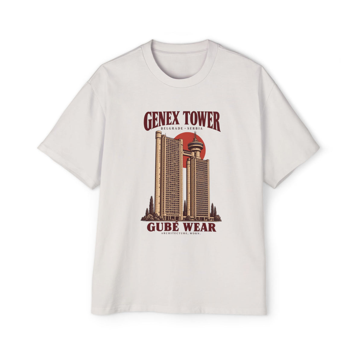 Genex Tower Brutalist T-Shirt – Vintage Belgrade