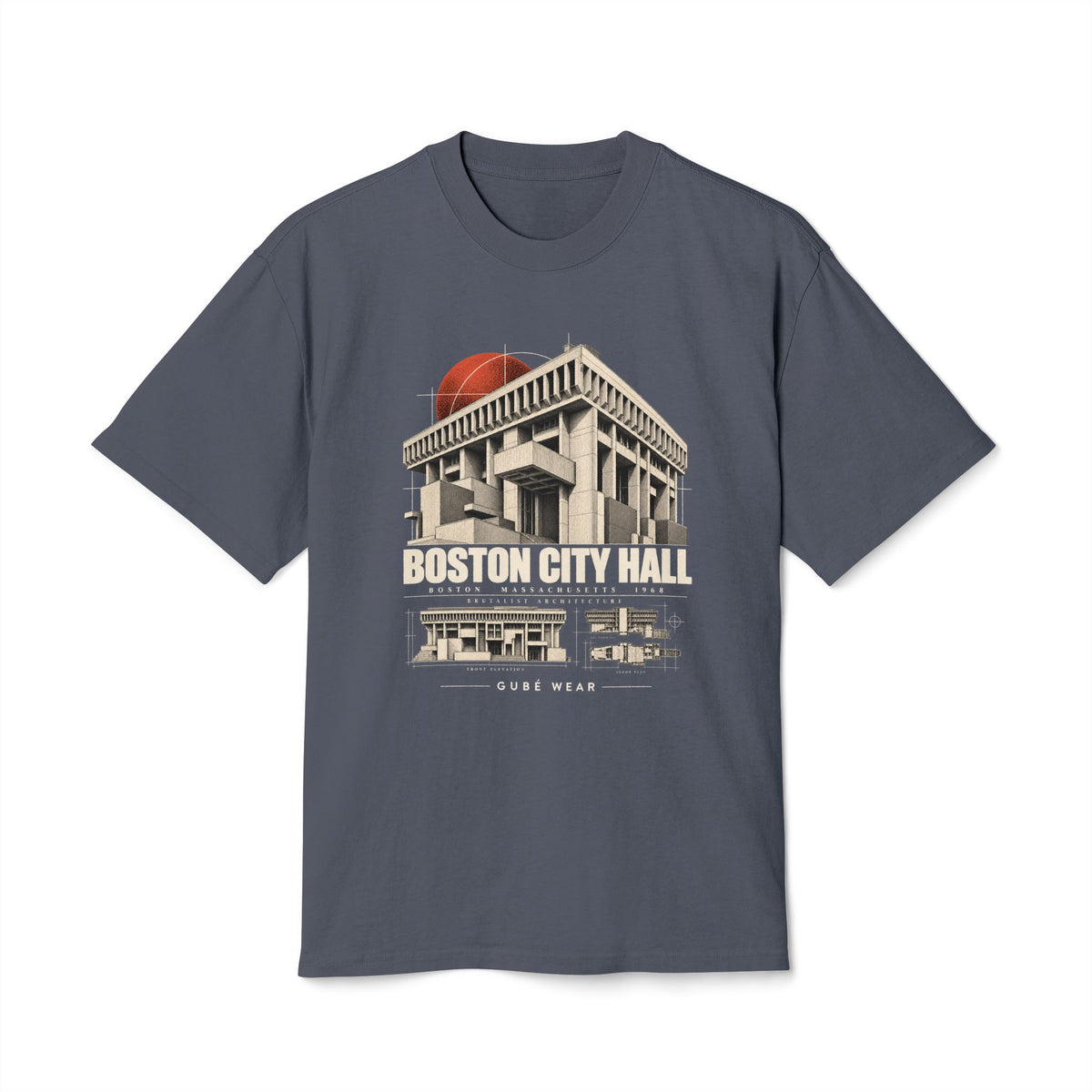 Boston City Hall T-Shirt — Vintage Brutalist Architecture Tee