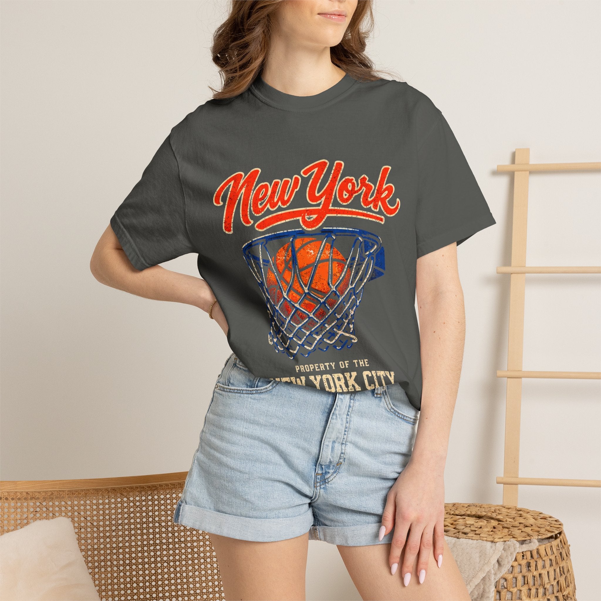 New York Basketball T-Shirt — Vintage City Hoop Graphic Tee