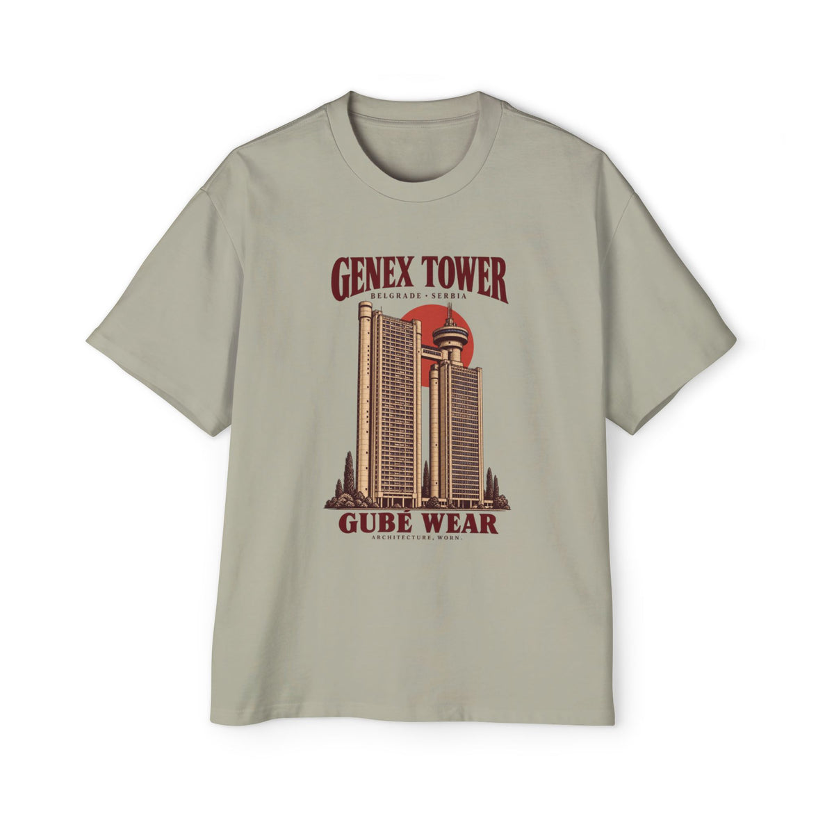 Genex Tower Brutalist T-Shirt – Vintage Belgrade