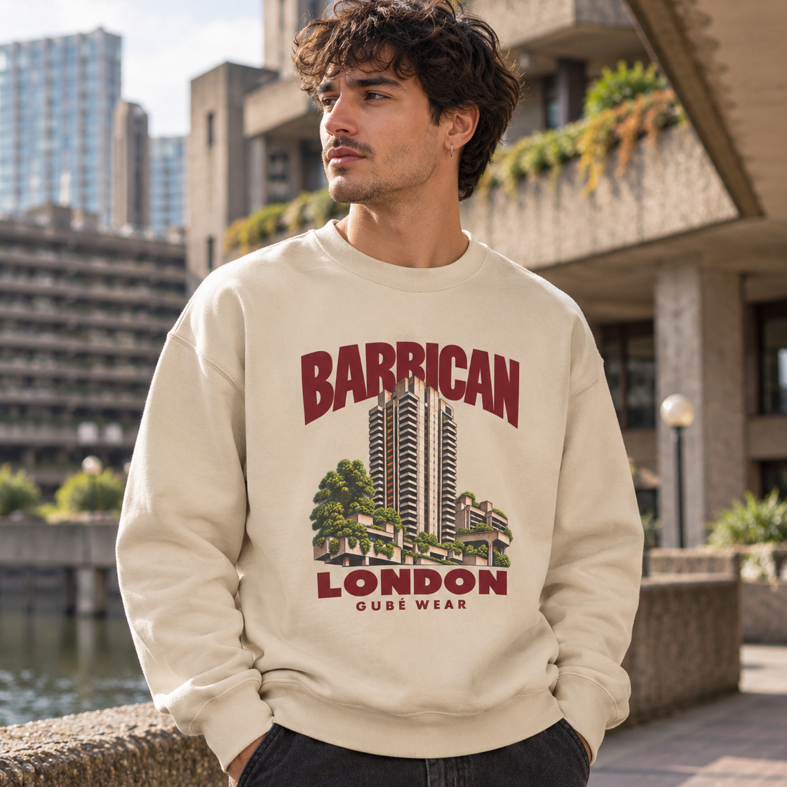 Barbican London Crewneck Sweatshirt – Vintage Brutalist Architecture