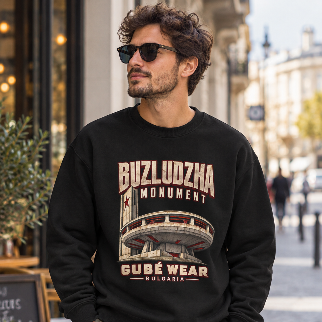 Buzludzha Monument Bulgaria Crewneck Sweatshirt