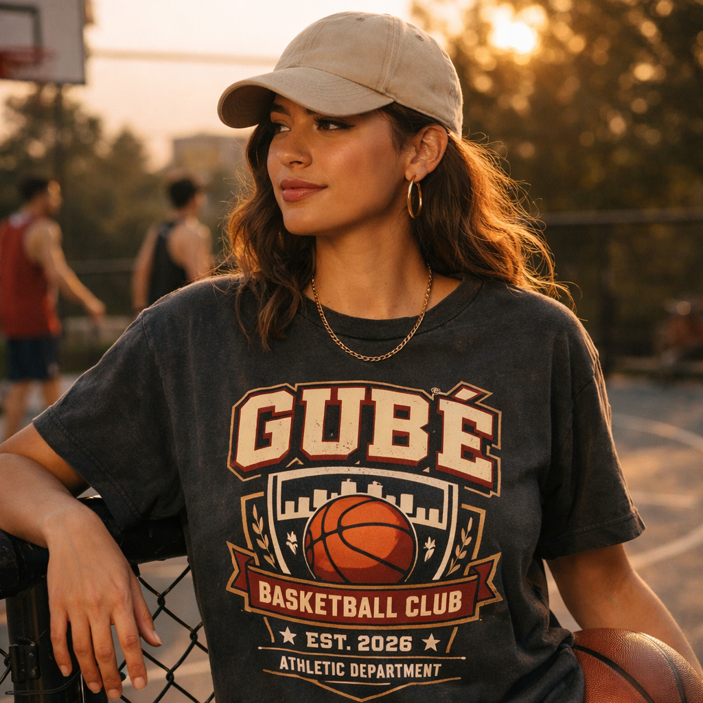 GUBE Basketball Club T-Shirt — Vintage Hoop Team Tee