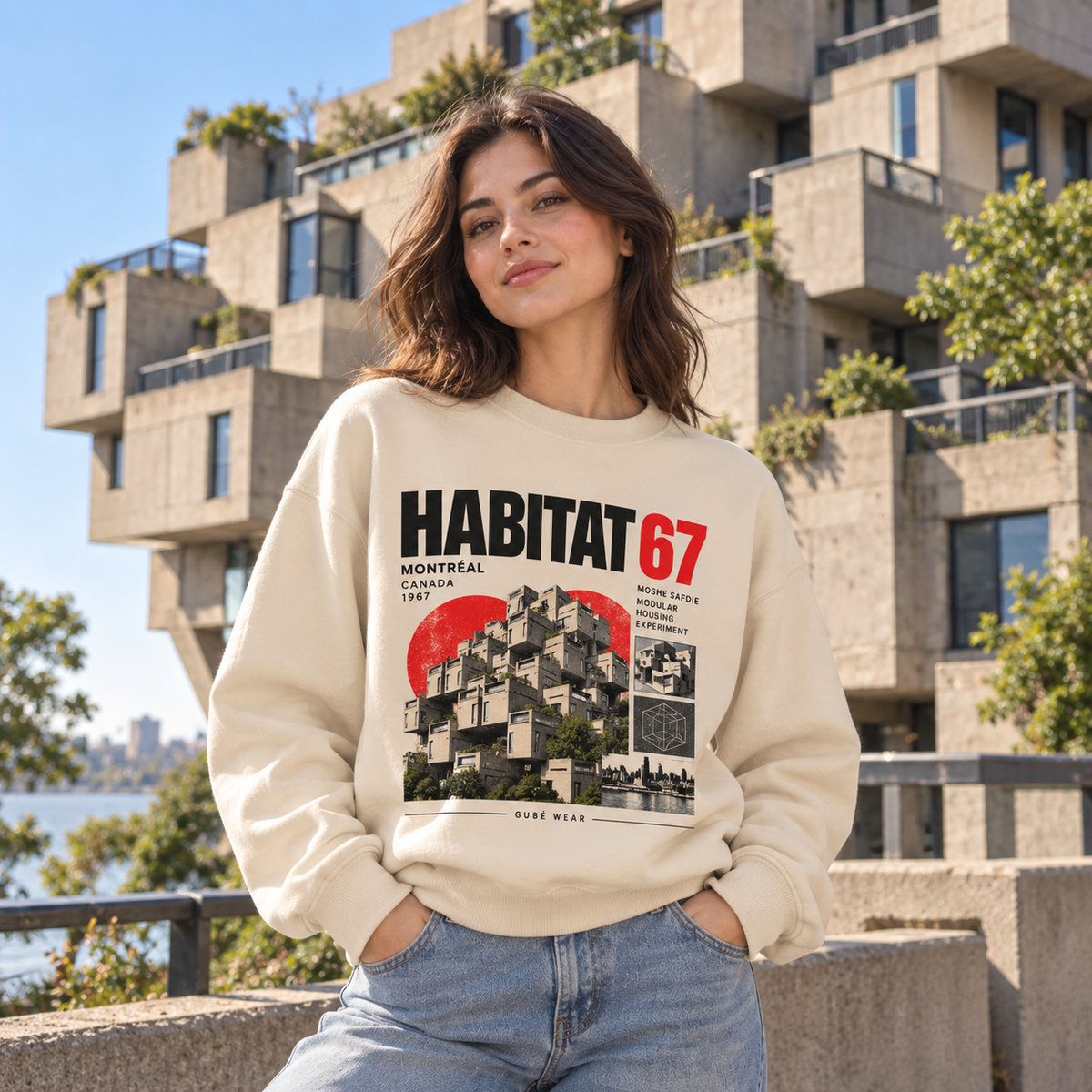 Habitat 67 Montréal Sweatshirt — Vintage Expo ’67 Architecture Crewneck